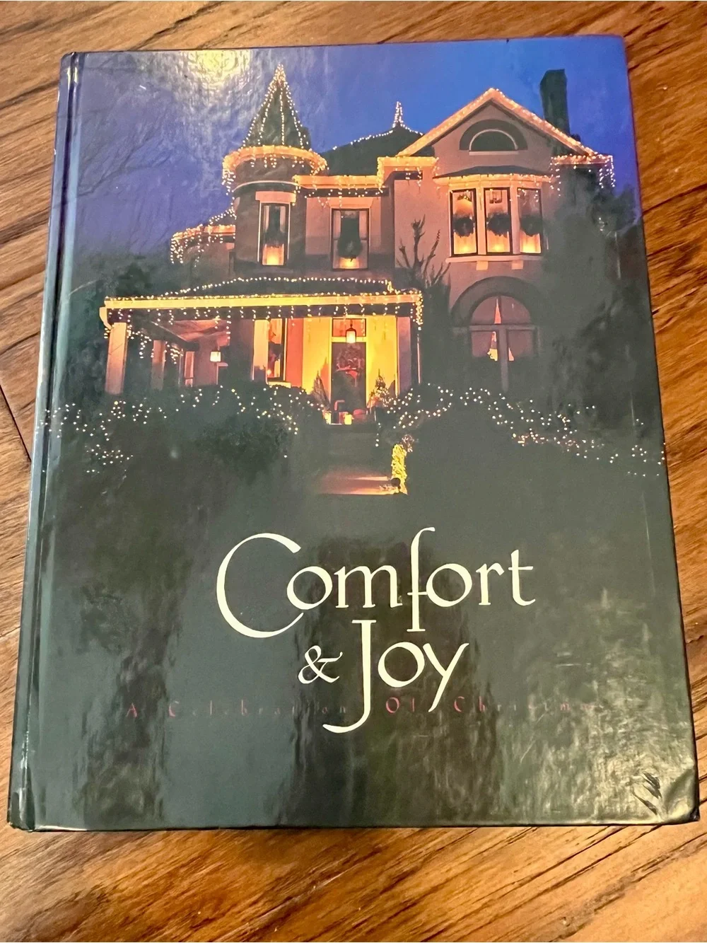 Comfort & Joy Decorative Holiday Book - Blue Hardcover